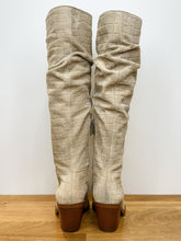 Load image into Gallery viewer, Croc Embossed Suede Tall Slouchy Western Boots

