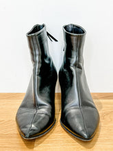 Load image into Gallery viewer, Leather Kitten Heel Ankle Boots (orig. $695)
