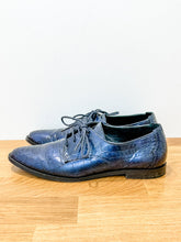 Load image into Gallery viewer, Croc Embossed Leather Oxfords
