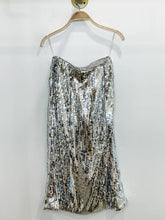 Load image into Gallery viewer, Fitted Sequin Midi Skirt with Slits (NWT)

