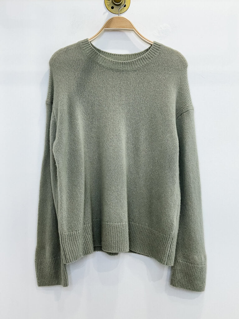 Cashmere-Silk Crewneck Sweater