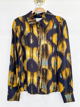 Load image into Gallery viewer, Abstract Print Long Sleeve Button Up Shirt
