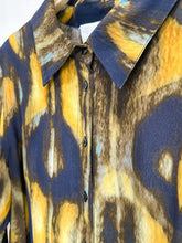 Load image into Gallery viewer, Abstract Print Long Sleeve Button Up Shirt
