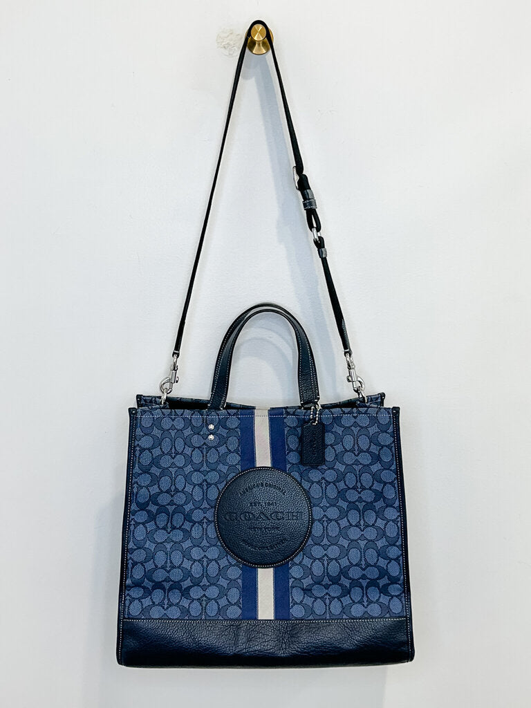 Dempsey Tote 40 in Signature Jacquard with Stripe + Patch (orig. $500)