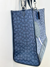 Load image into Gallery viewer, Dempsey Tote 40 in Signature Jacquard with Stripe + Patch (orig. $500)
