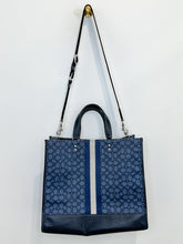 Load image into Gallery viewer, Dempsey Tote 40 in Signature Jacquard with Stripe + Patch (orig. $500)
