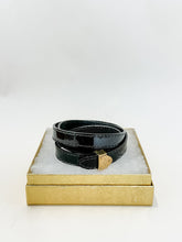 Load image into Gallery viewer, Patent Leather Wrap Bracelet with Gold Hardware (orig. ~$300)
