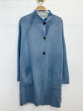 Load image into Gallery viewer, Organic Cotton Long Cardigan with Off-Center Buttons
