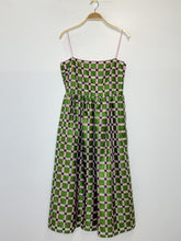 Load image into Gallery viewer, Anny Spaghetti Strap Plaid Glitter Organza Dress (orig. ~$452)
