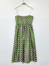 Load image into Gallery viewer, Anny Spaghetti Strap Plaid Glitter Organza Dress (orig. ~$452)
