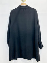 Load image into Gallery viewer, Balloon Sleeve Knit Mini Dress with Rhinestone Buttons on Shoulder
