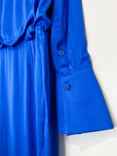Load image into Gallery viewer, Silky Long Sleeve Wrap Maxi Dress (NWT, orig. ~$388))

