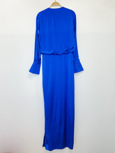 Load image into Gallery viewer, Silky Long Sleeve Wrap Maxi Dress (NWT, orig. ~$388))
