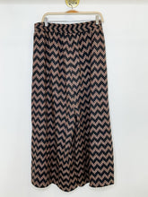 Load image into Gallery viewer, Zig Zag Block Print Wide Leg Pants
