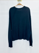 Load image into Gallery viewer, Wool-Cashmere Crewneck Sweater with Rhinestone Stars
