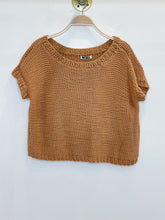 Load image into Gallery viewer, Cotton Dasha Chunky Knit Short Sleeve Sweater (orig. $132)
