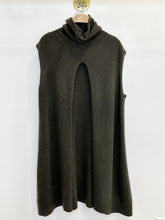 Load image into Gallery viewer, Cashmere Sleeveless Turtleneck Open Front Sweater
