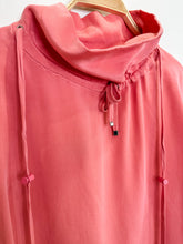 Load image into Gallery viewer, Oversized Silk Long Sleeve Drawstring Turtleneck Blouse (orig. $612)
