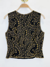 Load image into Gallery viewer, Vintage Beaded Silk Sleeveless Top
