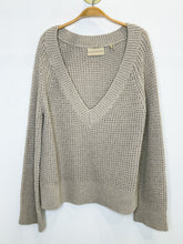 Load image into Gallery viewer, Brigitte Linen-Cotton Blend Deep V Sweater (orig. $295)

