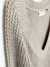 Load image into Gallery viewer, Brigitte Linen-Cotton Blend Deep V Sweater (orig. $295)
