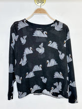 Load image into Gallery viewer, Sparkly Swan Print Lightweight Sweater

