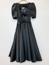 Load image into Gallery viewer, Vintage 80s Short Sleeve Midi Dress with Bows on Open Back (NWT)

