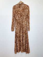 Load image into Gallery viewer, The Icon Animal Print Long Sleeve Button Up Midi Shirt Dress (NWT, orig. $268)
