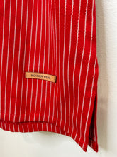 Load image into Gallery viewer, Solberg Striped Cotton Half Button Midi Dress (orig. $195)
