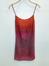 Load image into Gallery viewer, Ombre Glitter Mesh Spaghetti Strap Mini Dress (NWT, orig. ~$300)
