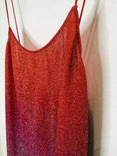 Load image into Gallery viewer, Ombre Glitter Mesh Spaghetti Strap Mini Dress (NWT, orig. ~$300)
