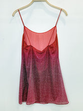 Load image into Gallery viewer, Ombre Glitter Mesh Spaghetti Strap Mini Dress (NWT, orig. ~$300)
