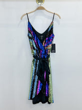 Load image into Gallery viewer, Sequin Striped Spaghetti Strip Dress (NWT, orig. $330)
