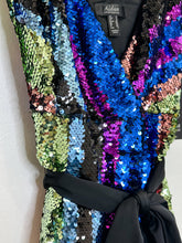 Load image into Gallery viewer, Sequin Striped Spaghetti Strip Dress (NWT, orig. $330)
