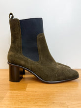 Load image into Gallery viewer, Suede Square Toe Chelsea Boots
