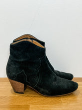 Load image into Gallery viewer, Suede Western Ankle Boots (orig. ~$790)

