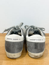 Load image into Gallery viewer, Suede + Glitter Star Lace Up Sneakers
