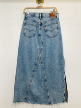 Load image into Gallery viewer, Denim Maxi Skirt with Side Slit
