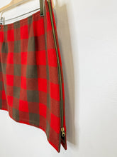 Load image into Gallery viewer, Checkered Wool Mini Skirt with Side Zipper (orig. ~$190)

