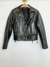 Load image into Gallery viewer, Vintage Leather Motorcycle Jacket
