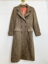 Load image into Gallery viewer, Vintage Long Wool Herringbone Coat
