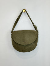 Load image into Gallery viewer, Suede Saddle Bag with Adjustable Strap
