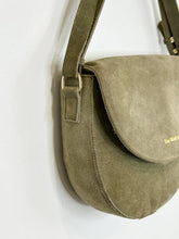 Load image into Gallery viewer, Suede Saddle Bag with Adjustable Strap
