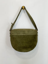 Load image into Gallery viewer, Suede Saddle Bag with Adjustable Strap
