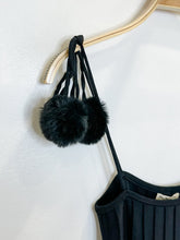 Load image into Gallery viewer, Knit Pom Pom Strap Mini Dress (NWT)
