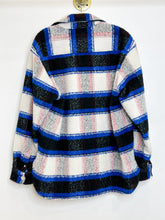 Load image into Gallery viewer, Wool Blend Rayado Long Sleeve Heavy Relaxed Fit Shirt Jacket
