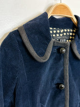 Load image into Gallery viewer, Corduroy Jacket with Peter Pan Collar and Oversized Buttons
