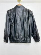 Load image into Gallery viewer, Vintage Leather Snap Front Jacket
