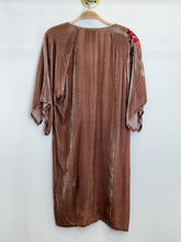 Load image into Gallery viewer, Chrys Embroidered Velvet Kimono Dress
