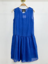 Load image into Gallery viewer, Sleeveless Crosshatch Drop Waist Dress (NWT)
